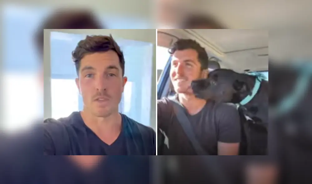 Desliza las imágenes para ver más sobre la curiosa reacción de este perro al estar en la playa. (Foto: captura)