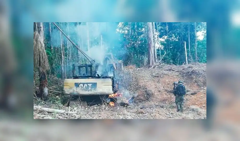 Destruyen herramientas de mineros ilegales valorizados en cerca de 3 millones y medio de soles [FOTOS]