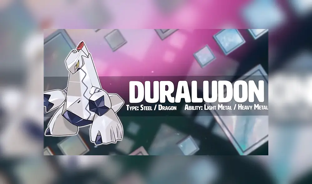 Duraludon es la criatura de tipo dragón y acero de la octava generación
