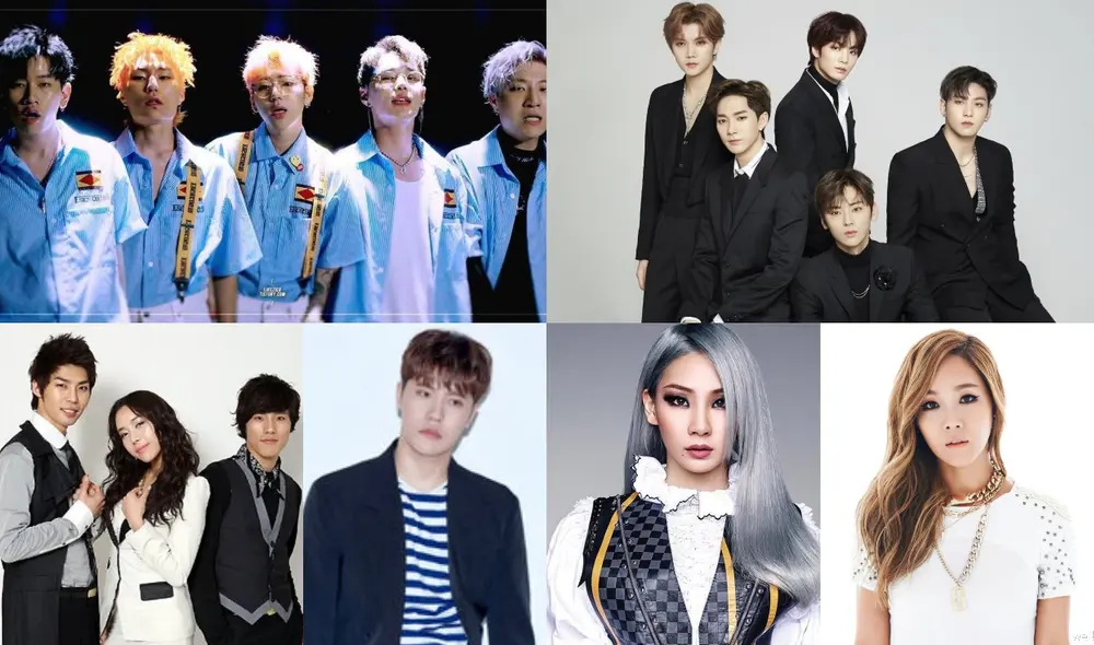 Fanxy Child, NU'EST, 8eight y CL. Foto: Composición LR / Big Hit Fanxy Child, NU'EST, 8eight y CL. Foto: Composición LR / Big Hit