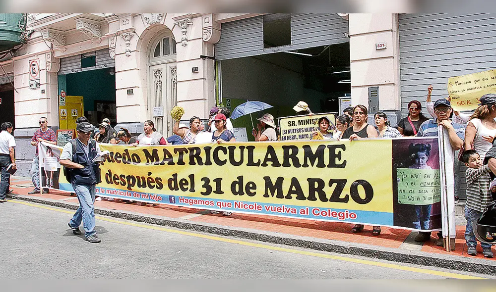 Minedu: Límite para matrícula en inicial y primaria no debe cambiar Minedu: Límite para matrícula en inicial y primaria no debe cambiar