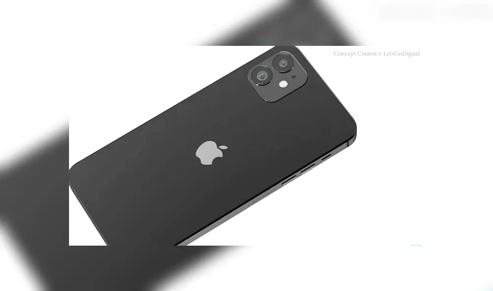 Diseño 3D del iPhone 12 hecho por LetsGoDigital.