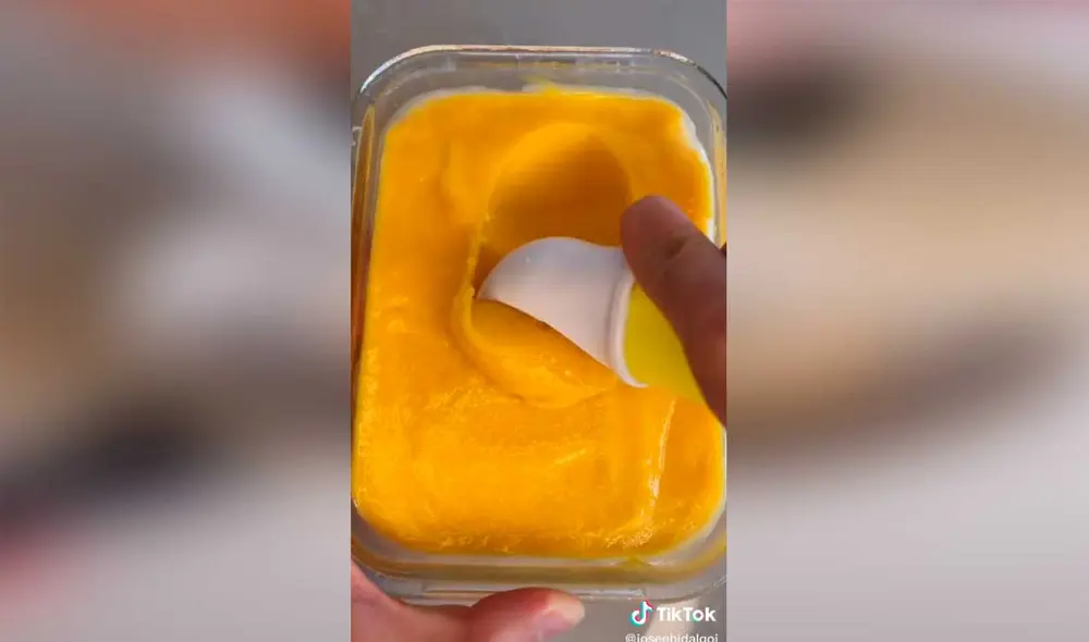Desliza las imágenes para ver la preparación de este exquisito postre hecho a base de mango. Foto: captura de TikTok/@joseehidalgoi