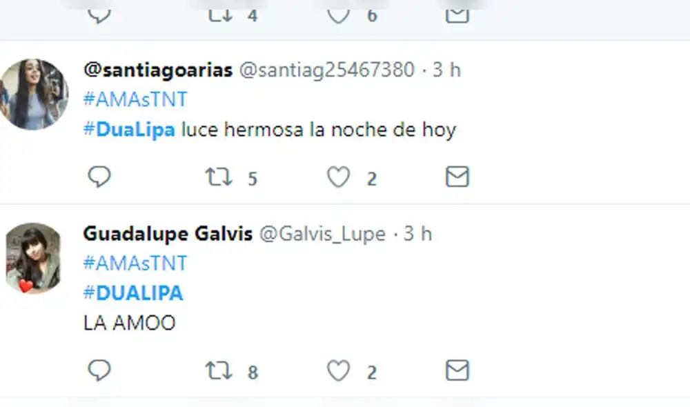 American Music Awards 2018 : Dua Lipa blanco de memes por su vestido de gala [FOTOS]