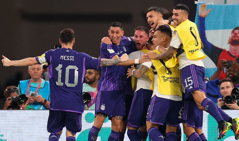 La selección argentina consiguió su clasificación a los octavos de final. Foto: EFE La selección argentina consiguió su clasificación a los octavos de final. Foto: EFE