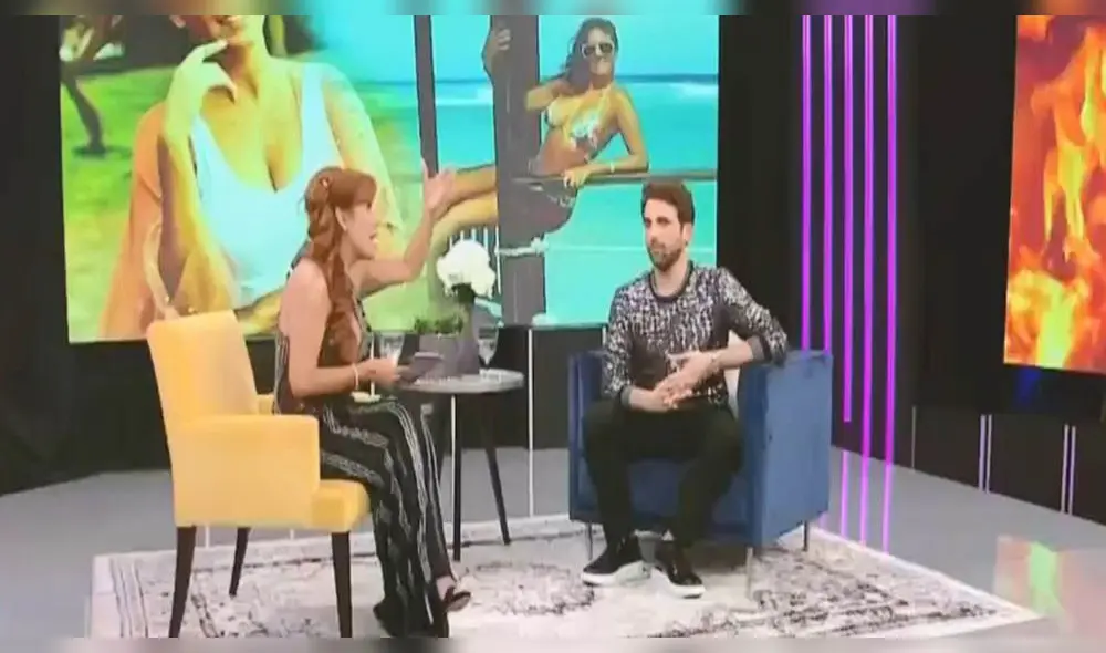 Magaly y 'Peluchín'. Foto: captura
