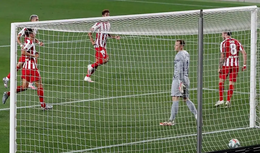 Saúl Niguez decretó el 1-1 en el partido Barcelona vs. Atlético de Madrid por LaLiga Santander. | Foto: EFE