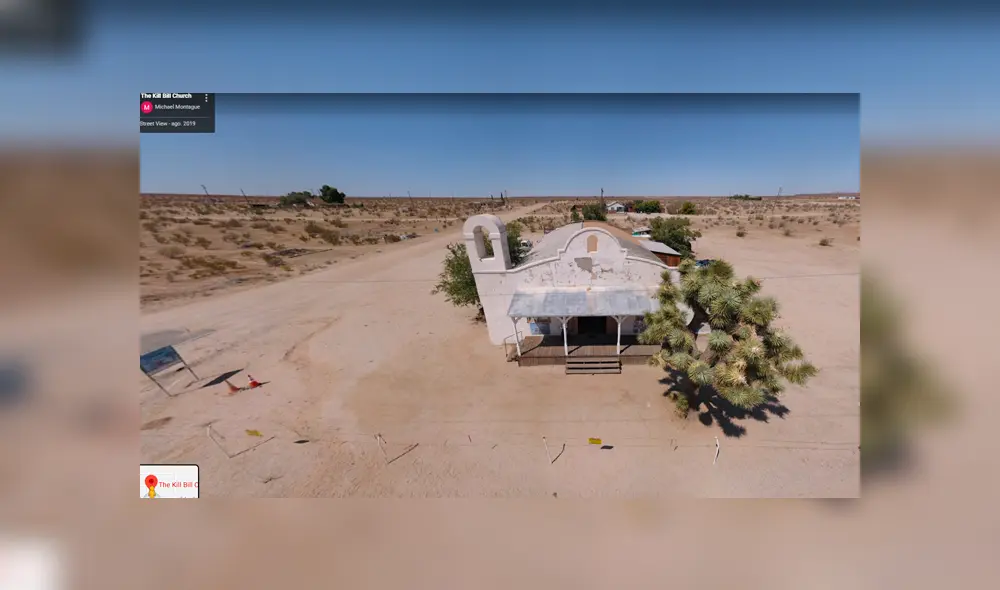 Desliza las imágenes para ver cómo luce la capilla en la que se filmó una recordada escena de Kill Bill 2. Fotocapturas: Google Maps.