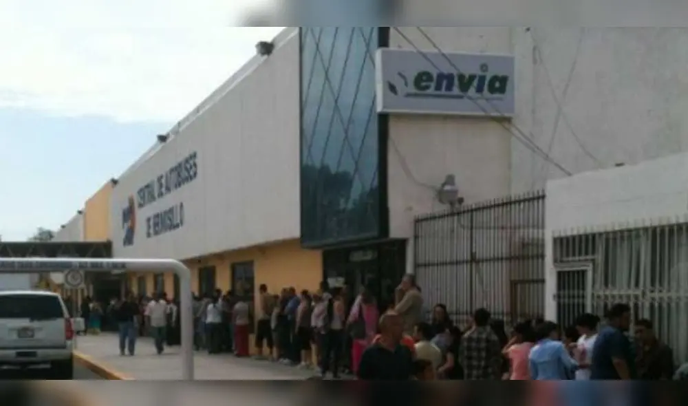 Guadalupe, hija de la señora Blanca la abandonó en el terminal y viajó a Mexicali. (Foto: Twitter)