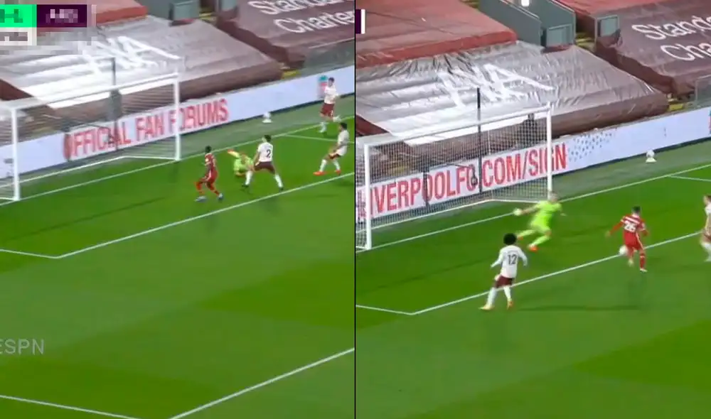 Sadio Mane y Andrew Robertson le dieron vuelta al marcador en el Liverpool vs. Arsenal. Foto: Composición/ESPN Sadio Mane y Andrew Robertson le dieron vuelta al marcador en el Liverpool vs. Arsenal. Foto: Composición/ESPN