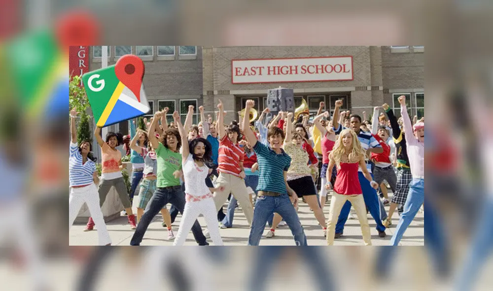 Desliz las imágenes para ver cómo luce la famosa escuela en la que se grabó al cinta adolescente. (Foto: Google Maps)