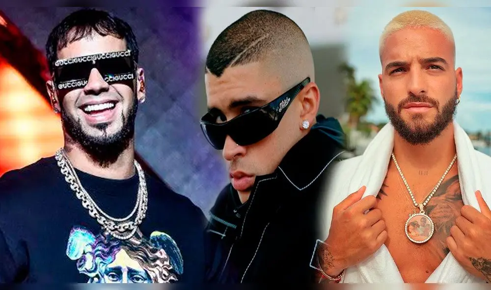 Anuel AA, Bad Bunny y Maluma