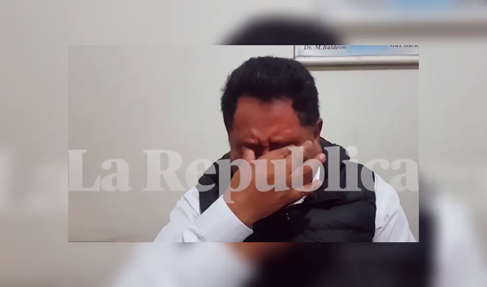 Washington Sayre se conmovió al pedir disculpas a los familiares de las víctimas.