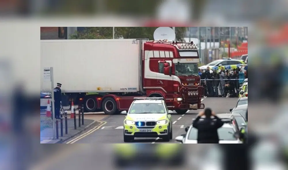 El camión frigorífico mantenía una temperatura de hasta 25 grados bajo cero. Foto: Pa Media El camión frigorífico mantenía una temperatura de hasta 25 grados bajo cero. Foto: Pa Media