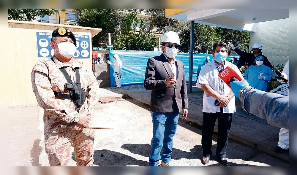 Inspección. Cáceres y Gratelly realizaron visita a obra.