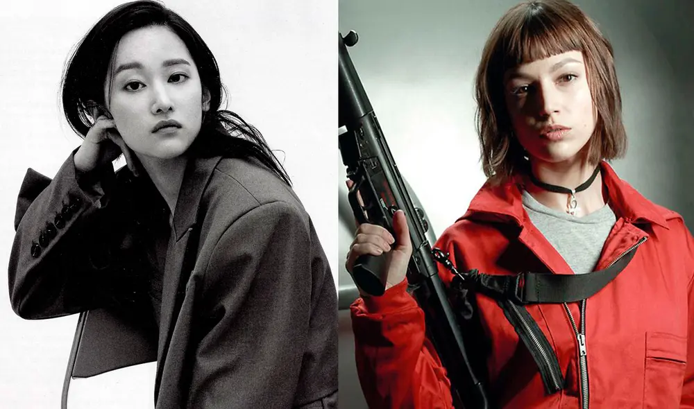 Jun Jong Seo realizaría el rol de Úrsula Corberó en La casa de papel. Foto: Marie Claire / Netflix Jun Jong Seo realizaría el rol de Úrsula Corberó en La casa de papel. Foto: Marie Claire / Netflix