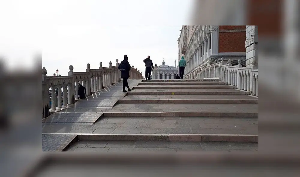 En Venecia se vislumbran este martes calles vacías. Foto: EFE