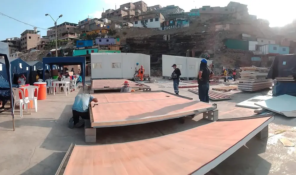 La Municipalidad se encuentra coordinando estos trabajos para las familias. Foto: Facebook La Municipalidad se encuentra coordinando estos trabajos para las familias. Foto: Facebook