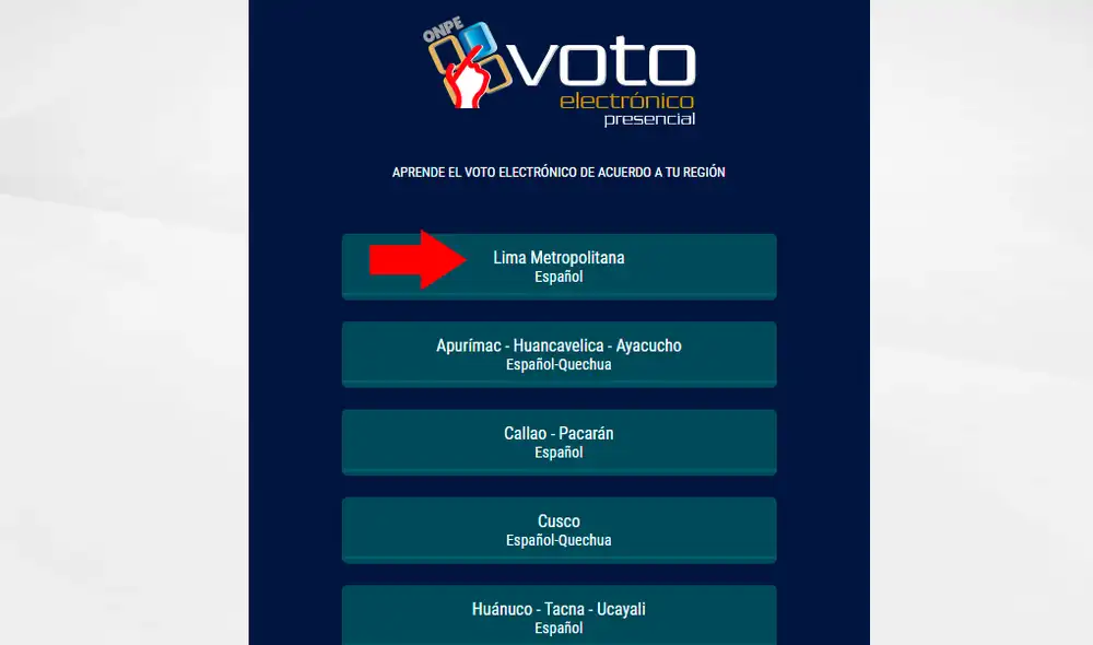 Simulador voto electrónico.