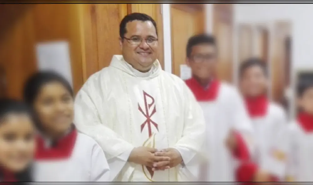 Padre Lucho fue el primer sacerdote contagiado por el nuevo coronavirus en Latinoamérica. Foto: Difusión