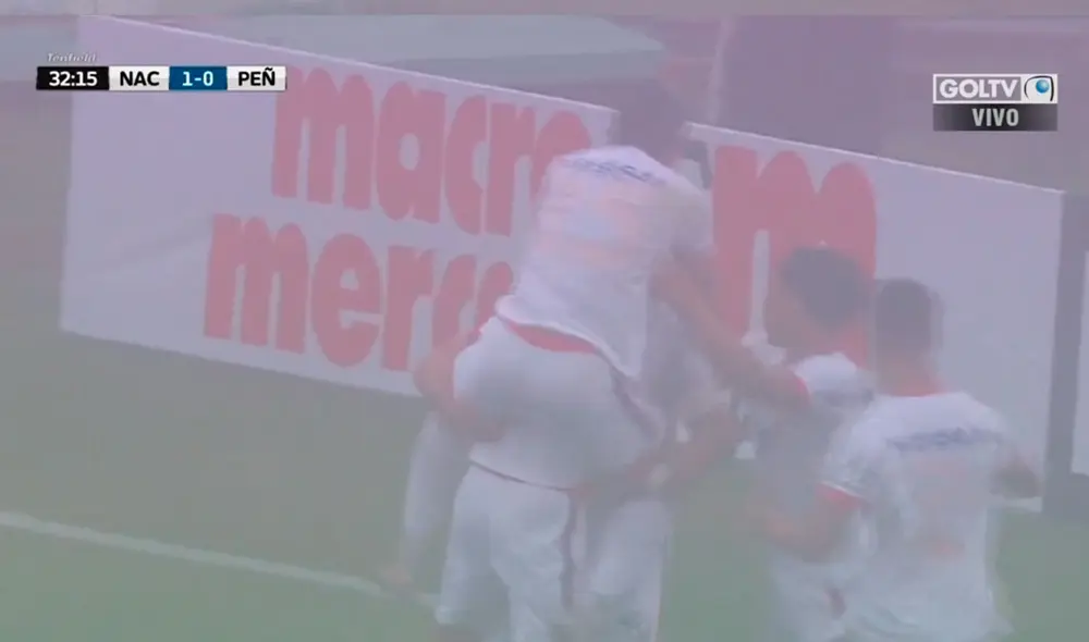 El delantero argentino marcó el primero para el 'Decano' en el clásico de Uruguay. Foto: Captura/Gol TV El delantero argentino marcó el primero para el 'Decano' en el clásico de Uruguay. Foto: Captura/Gol TV