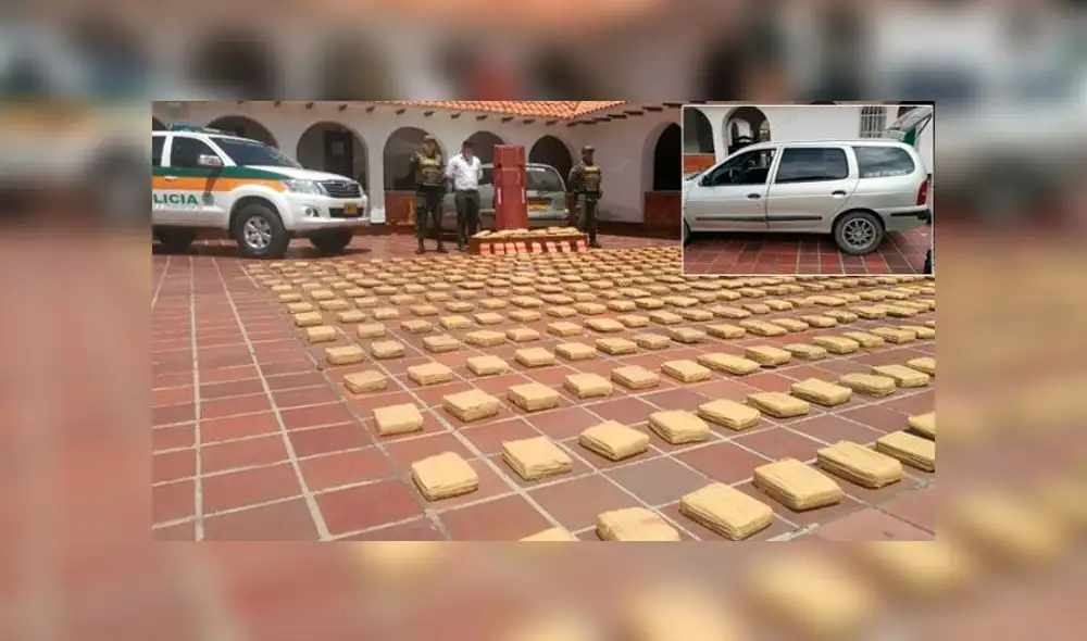 Se decomisaron 300 kilos de marihuana valorizada en más de 40 000 dólares. Foto: Policía de Colombia Se decomisaron 300 kilos de marihuana valorizada en más de 40 000 dólares. Foto: Policía de Colombia