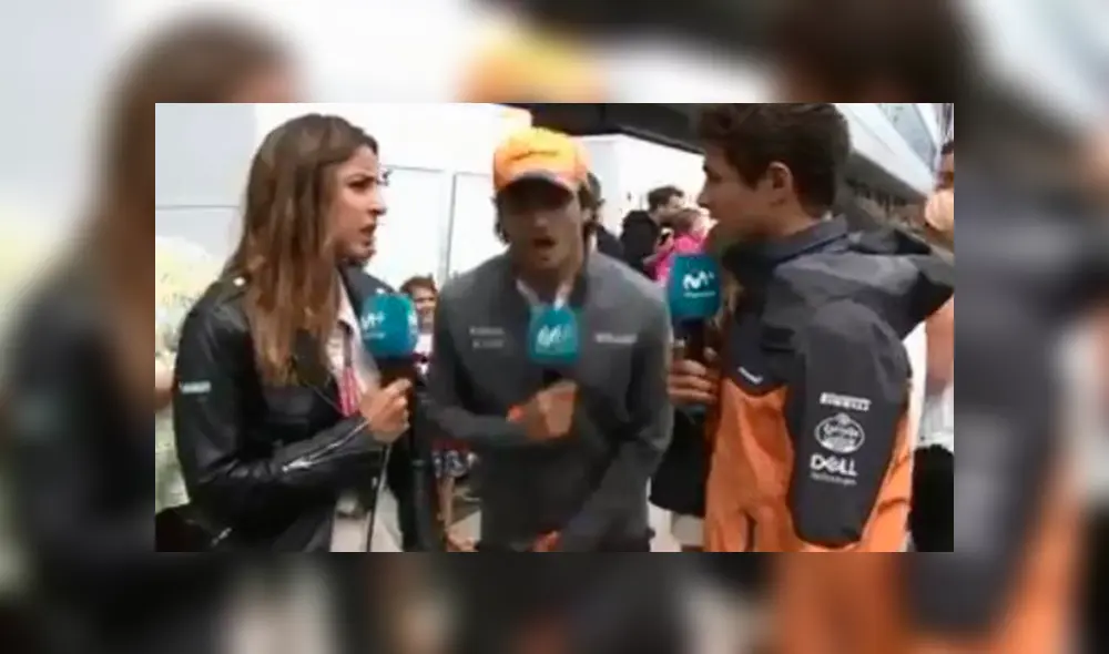 Daniel Ricciardo interrumpió una entrevista a Carlos Sainz para trolearlo de la peor forma.