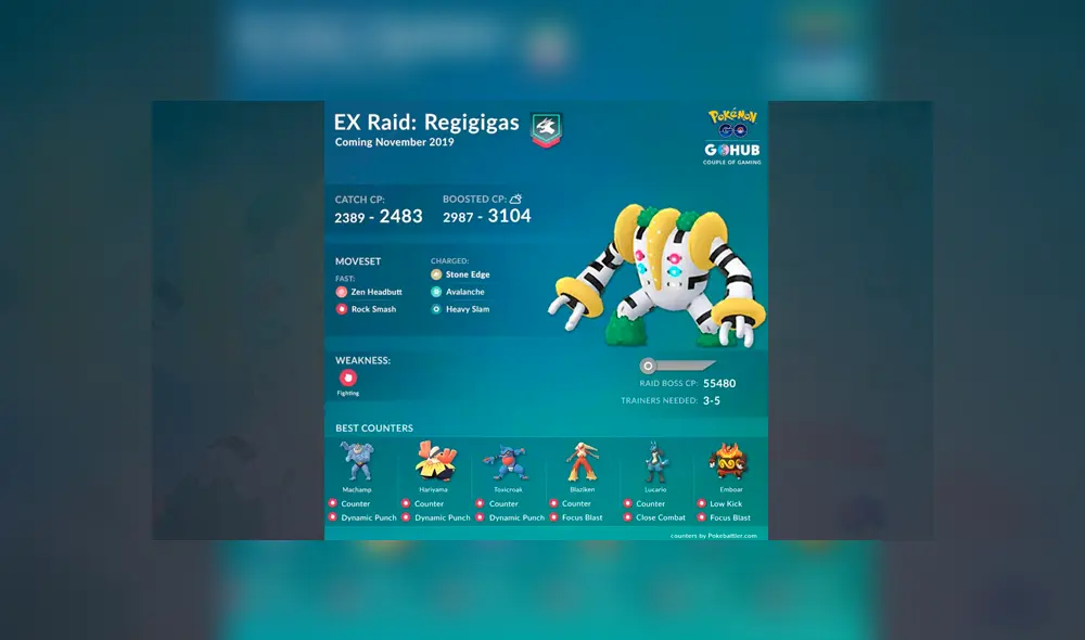 Algunos datos sobre Regigigas. Algunos datos sobre Regigigas.