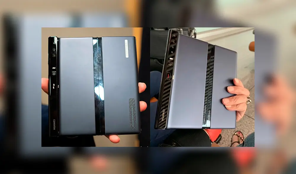 A la izquierda Mate X original y a la derecha la versión actualizada. A la izquierda Mate X original y a la derecha la versión actualizada.