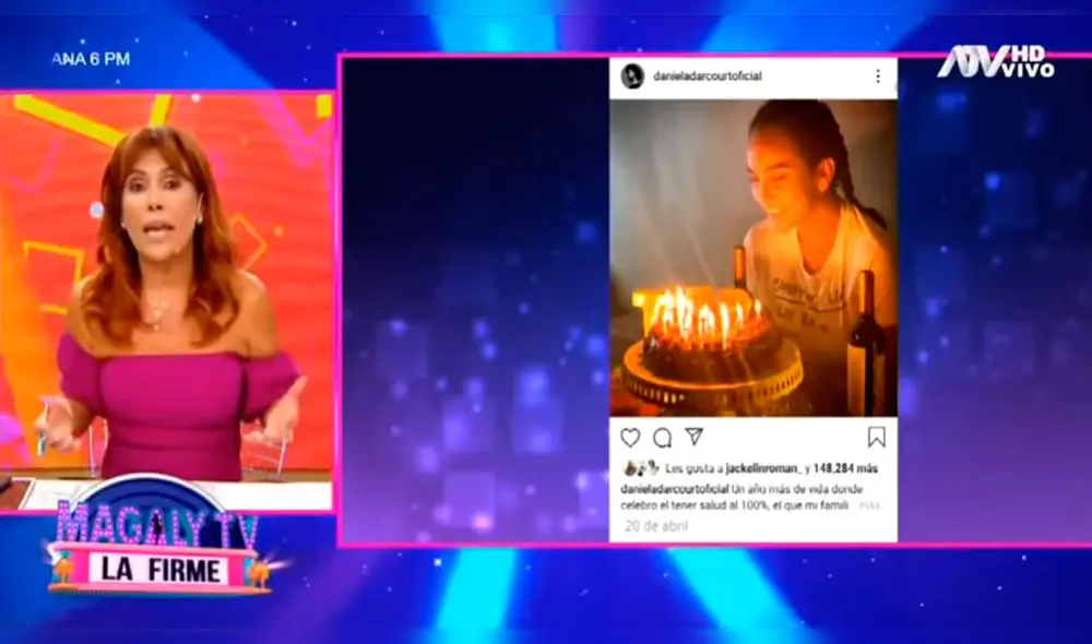 Magaly Medina habla sobre supuesta ruptura entre Daniela Darcourt y su novio. Foro: Captura