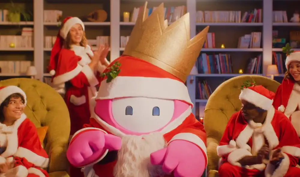 La skin de Papa Noel se podrá reclamar completamente gratis en Fall Guys hasta el 25 de diciembre. Foto captura: YouTube