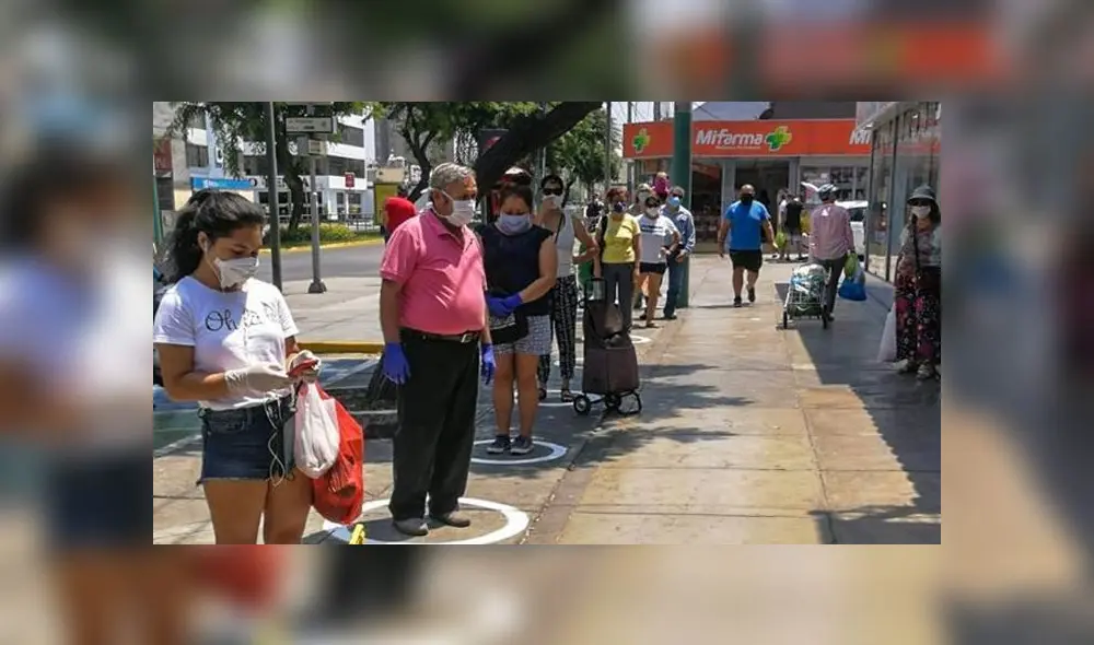 San Borja: municipalidad pinta círculos de dos metros de distancia en mercados del distrito [VIDEO]
