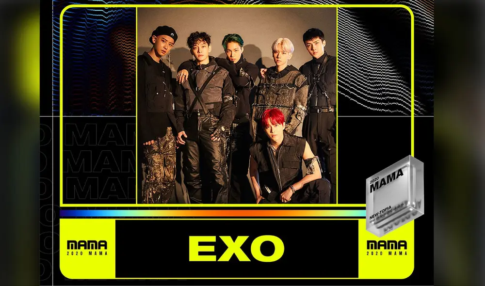 EXO nominado en los 2020 MAMA. Foto: Mnet
