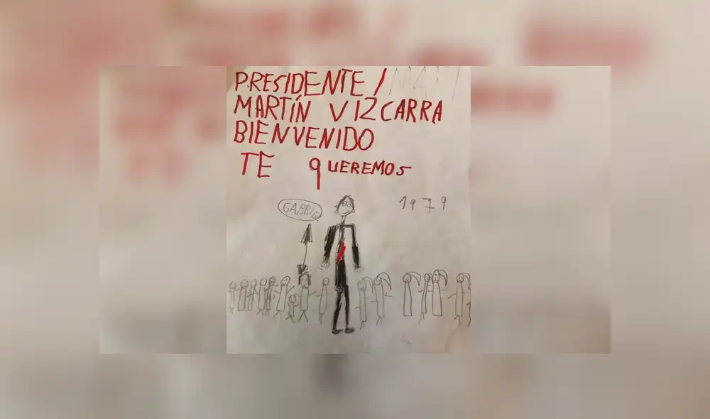 El presidente peruano, Martín Vizcarra, publicó el emotivo dibujo que hizo un niño. El presidente peruano, Martín Vizcarra, publicó el emotivo dibujo que hizo un niño.