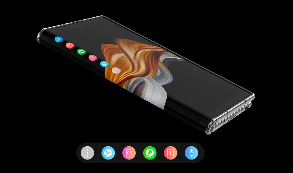 Íconos de acceso directo en pantalla. | Foto: Royole
