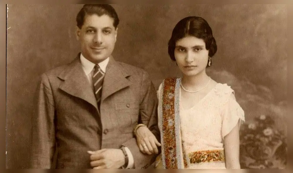 Fotografía de Bomi y Jer Bulsara, padres de  Freddie Mercury. Crédito: Instagram