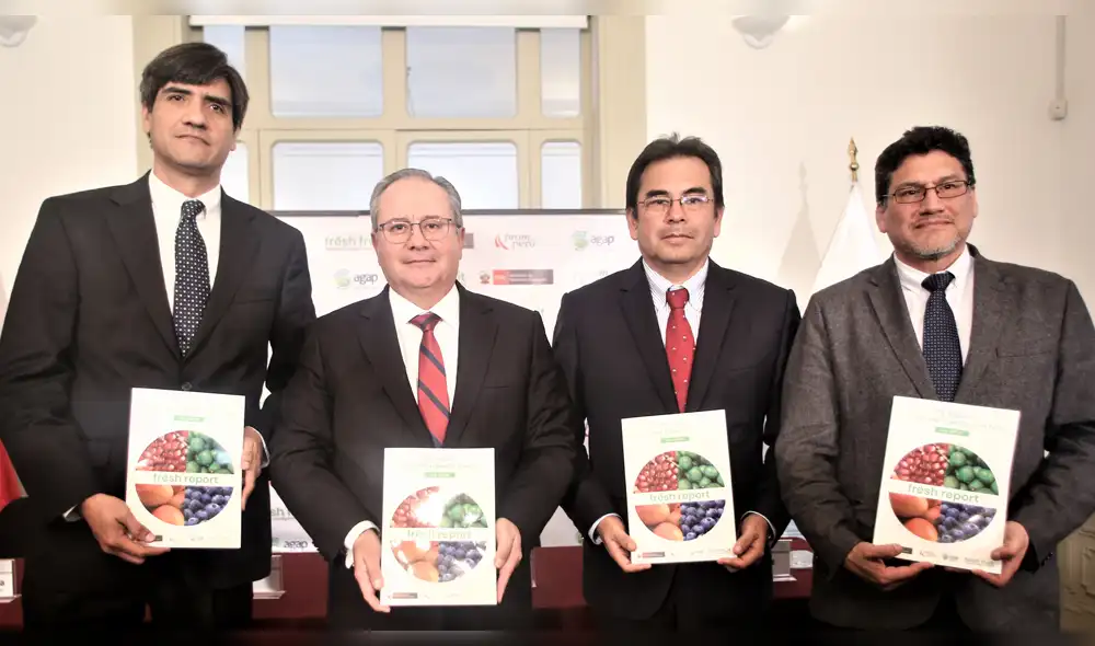 Estadística sobre exportación de frutales e presento en el Fresh Report.