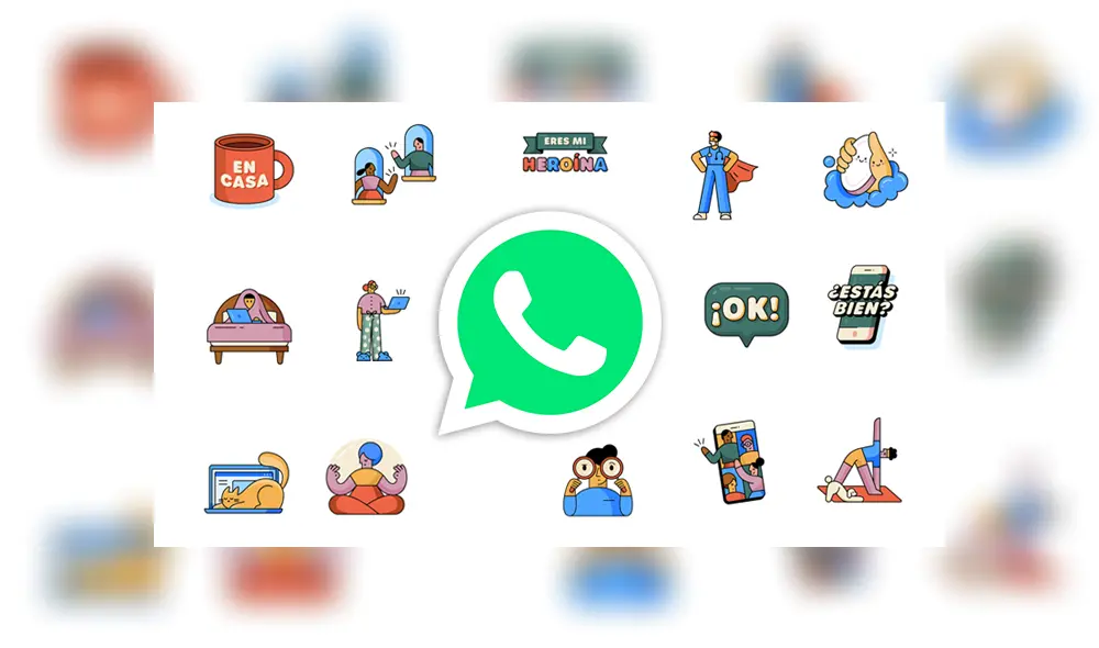 WhatsApp ha presentado su nuevo paquete de stickers para apoyar el distanciamiento social.