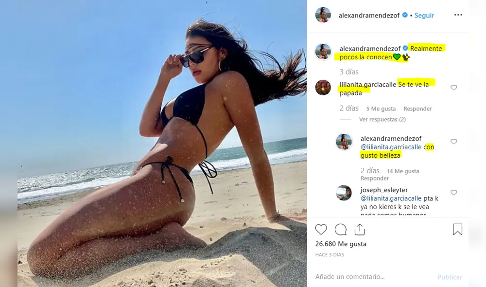 Alexandra Méndez defiende su belleza al recibir burlas por su papada