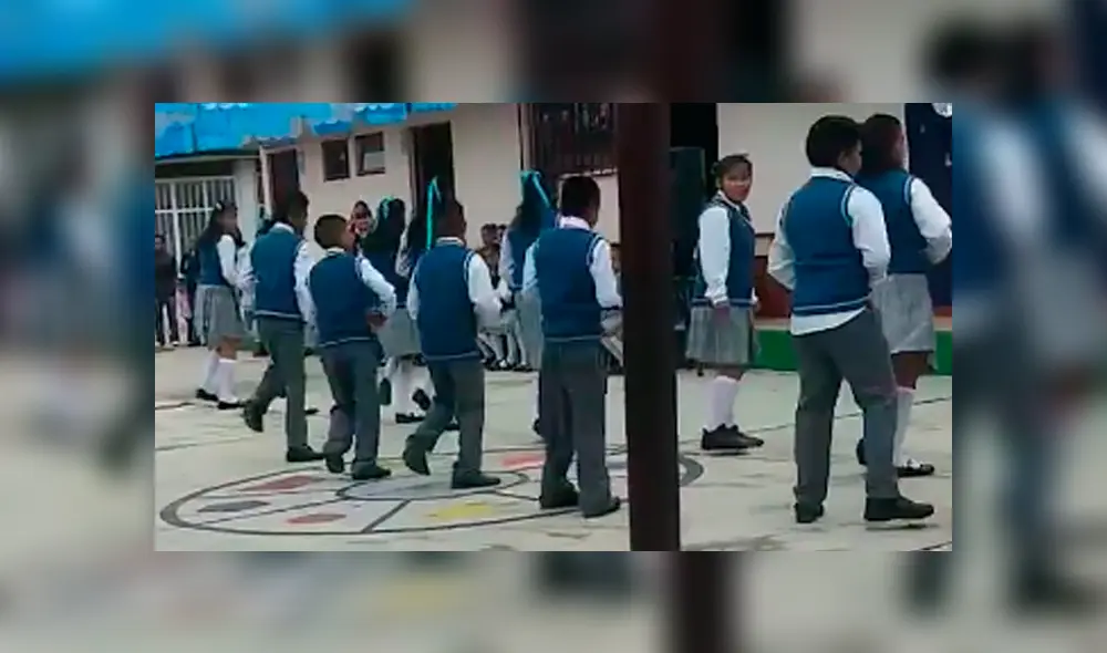 Los niños quisieron despedir el año bailando un tremendo 'cumbión', en lugar de un clásico vals. Foto: captura