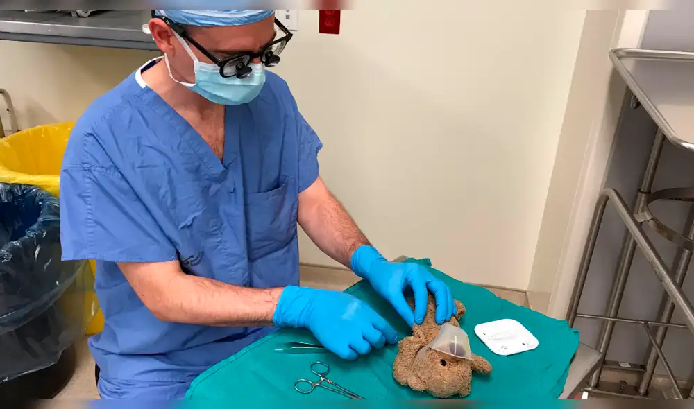 Niño con hidrocefalia pidió a cirujano que opere a su osito de peluche