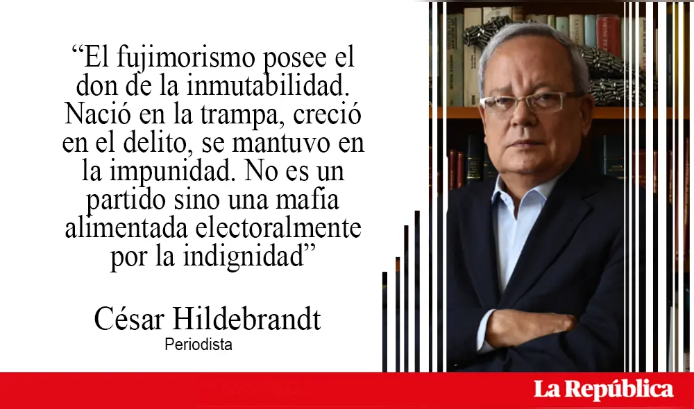 César Hildebrandt. Composición: La República. César Hildebrandt. Composición: La República.