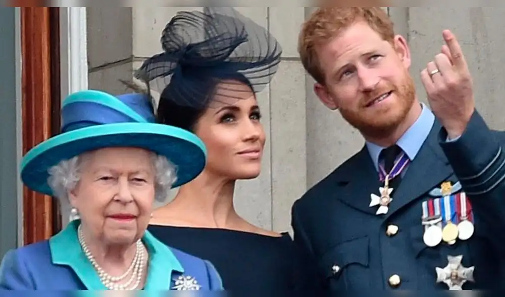 Príncipe Harry y reina Isabel