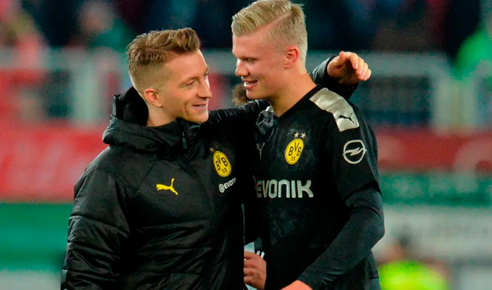 El jugador noruego Erling Haaland ingresó en el segundo tiempo del partido contra el Augsburgo y marcó tres goles en tiempo record. El jugador noruego Erling Haaland ingresó en el segundo tiempo del partido contra el Augsburgo y marcó tres goles en tiempo record.