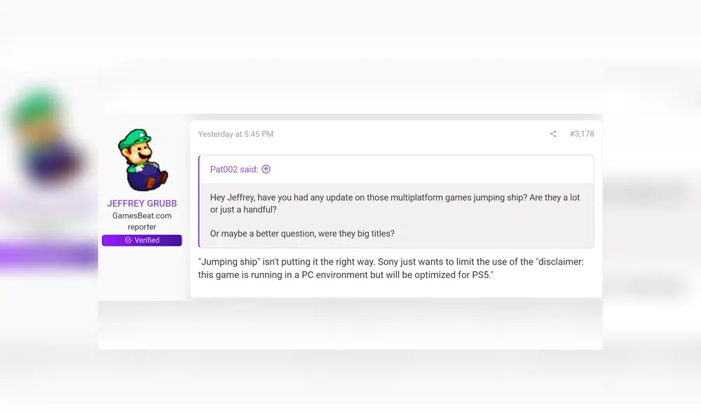 Reconocido reportero asegura que Sony mostraría juegos de PS5 en PC debido a que muchos aún no correrían nativamente en la consola.