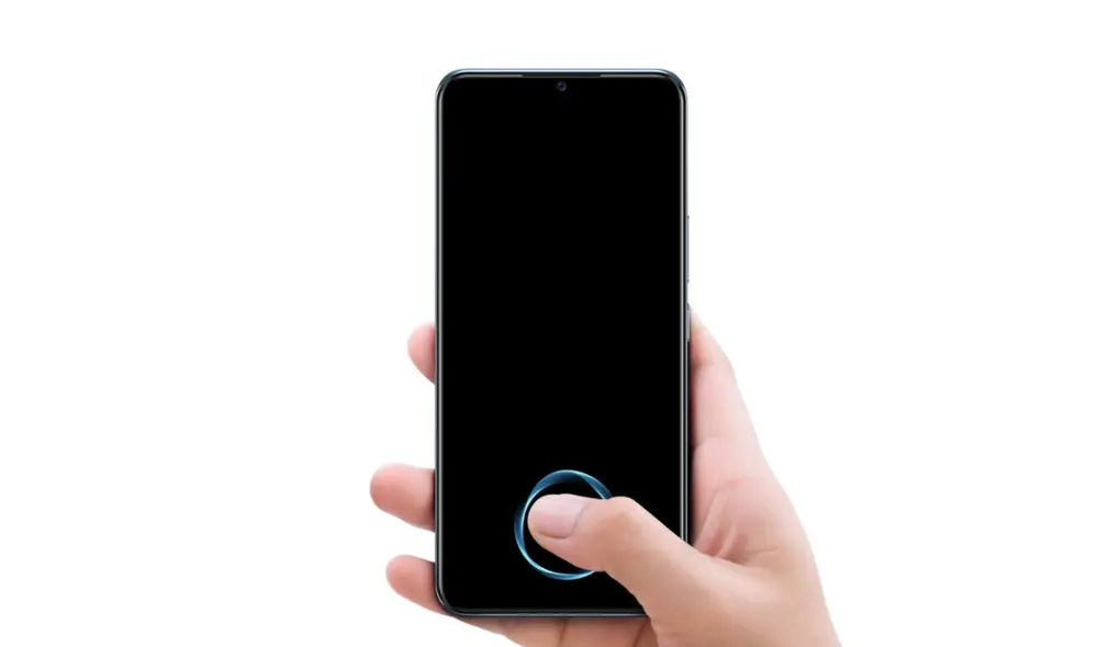 Sensor de huellas en pantalla. | Foto: Vivo