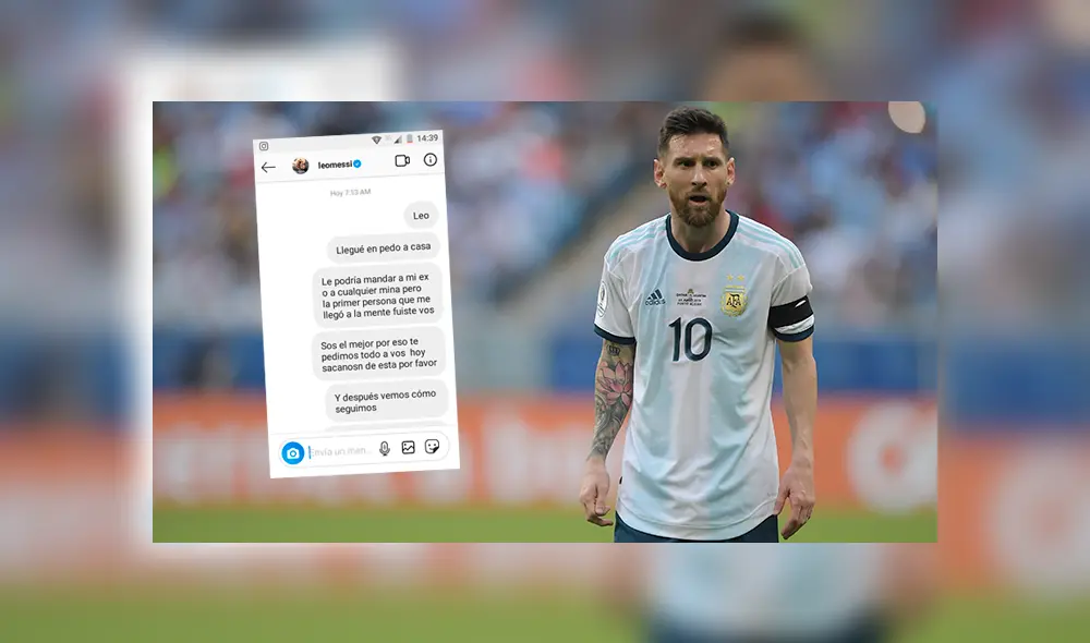 Un hincha en estado de ebriedad asegura que habló con Lionel Messi por Facebook y "muestra" pruebas. Un hincha en estado de ebriedad asegura que habló con Lionel Messi por Facebook y "muestra" pruebas.