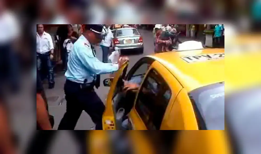 Facebook viral: Iracundo hombre invitó a taxista a pelear, pero le tiró gas pimienta [VIDEO]