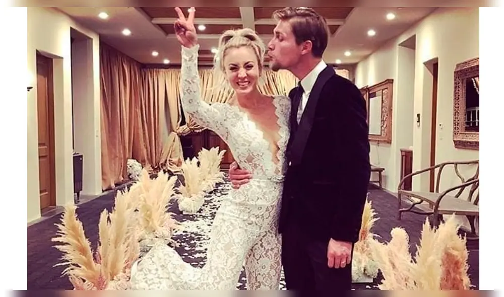 Kaley Cuoco decide convivir con su esposo, tras más de un año de matrimonio 