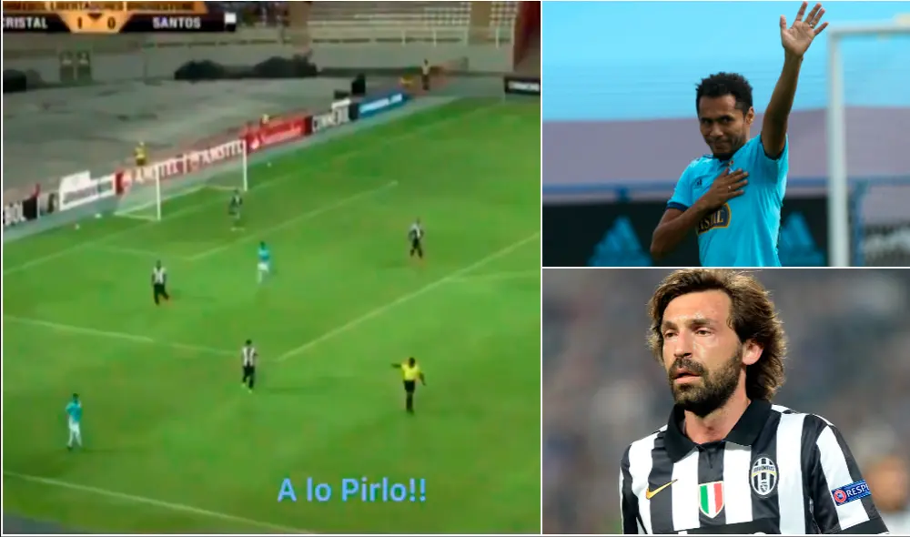 Carlos Lobatón fue comparado con Andrea Pirlo en la Copa Libertadores 2017. | Foto: GLR / AP / Fox Sports Carlos Lobatón fue comparado con Andrea Pirlo en la Copa Libertadores 2017. | Foto: GLR / AP / Fox Sports